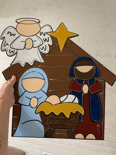 Nativity Door Hanger