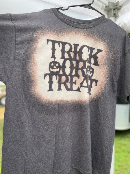Trick or Treat bleached shirt